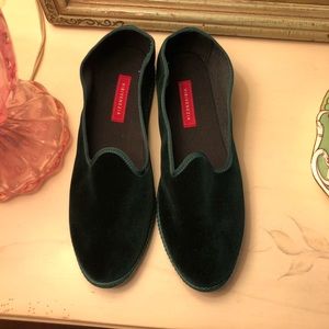 Brand New Men’s Vibi Venezia Velvet Green slippers